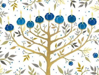 Chanukah Tree Of Lights Holiday Embellished Notecards Ana Victora Calderón Chanukah Tree Of Lights Holiday Embellished Notecards Ana Victora Calderón