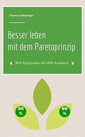 Besser leben mit dem Paretoprinzip: 80% Ergebnisse mit 20% Aufwand Thomas Schlesinger Besser leben mit dem Paretoprinzip: 80% Ergebnisse mit 20% Aufwand Thomas Schlesinger